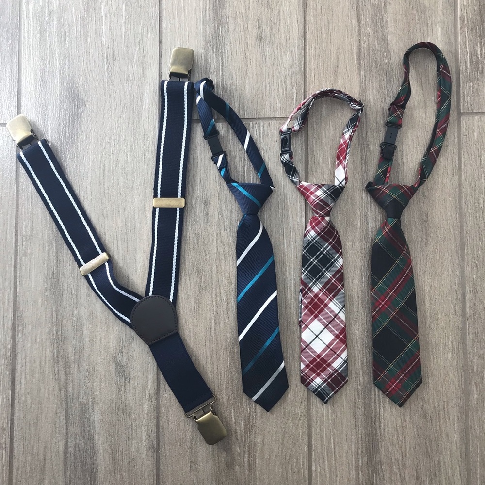 3 Ties & 1 Pair of Suspenders
